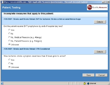 Measure Questionnaire
